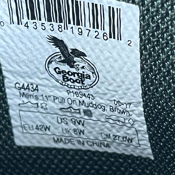 NWT Georgia Boot Muddog Wellington Work Boot Sz 9W - Picture 13 of 14